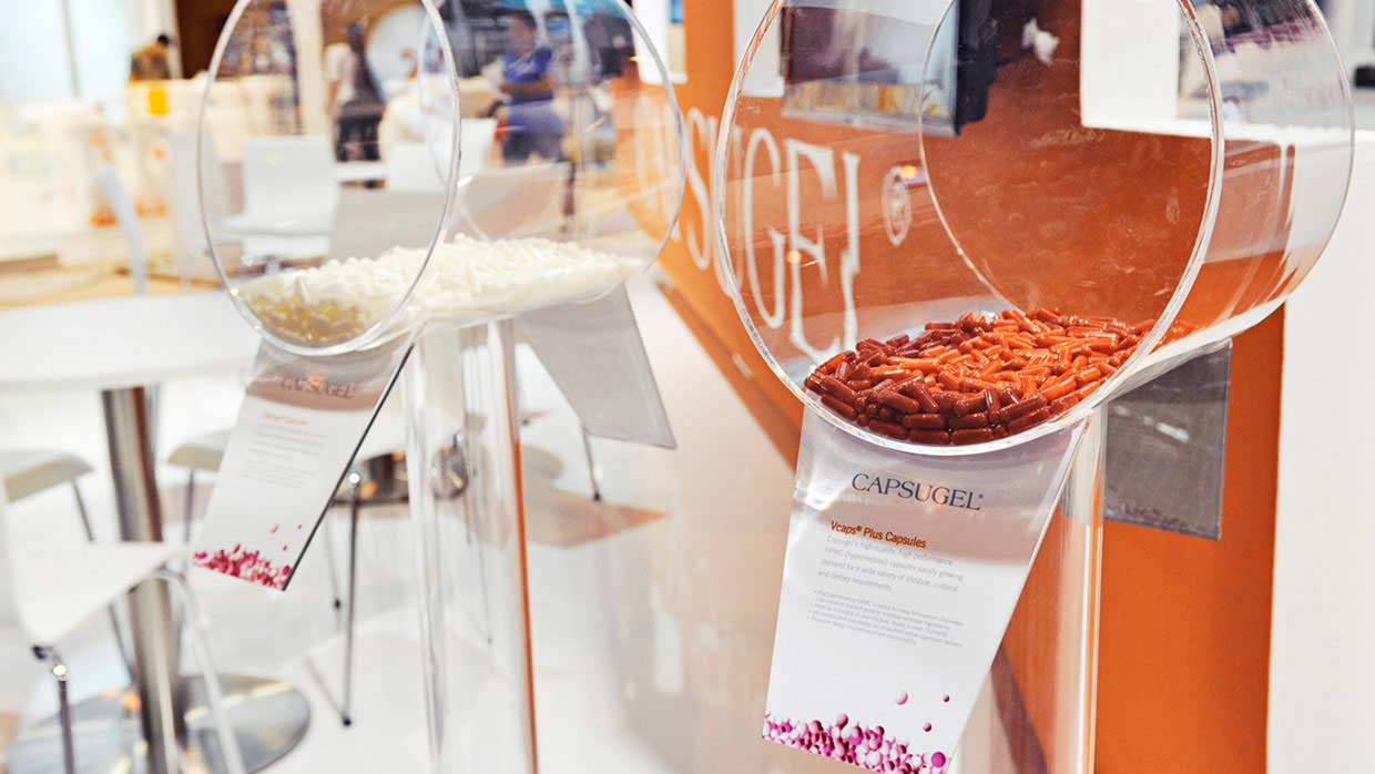 Messestand Capsugel CPhI 2 1