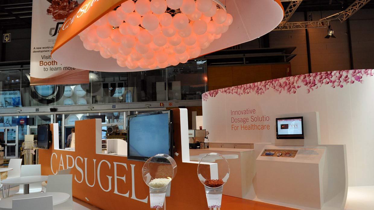 Messestand Capsugel CPhI 3 1
