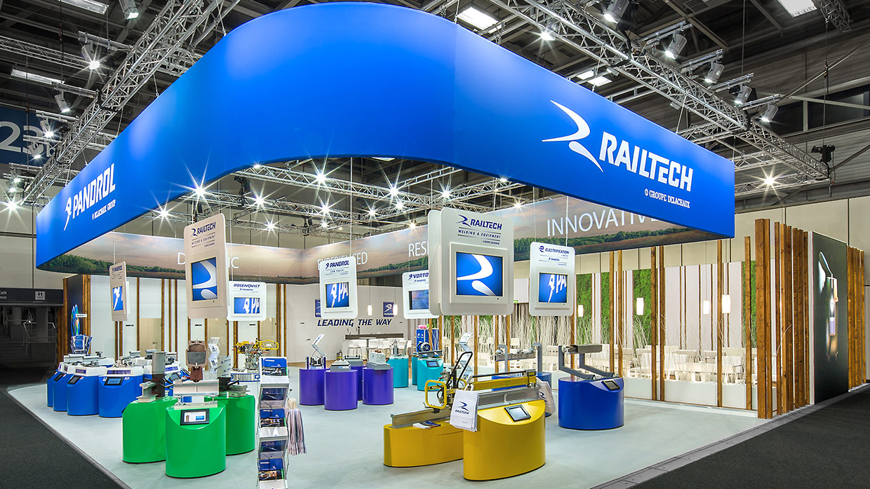 Messestand Pandrol InnoTrans 1