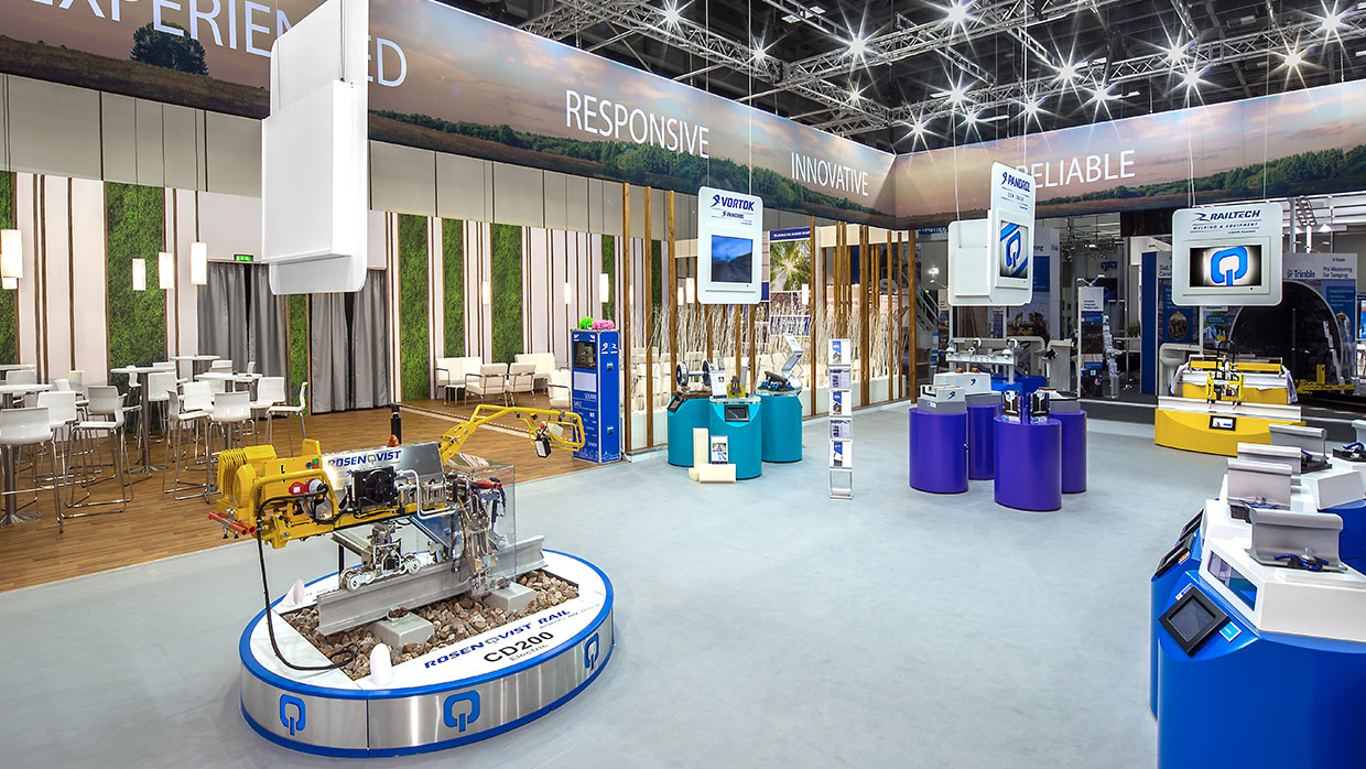 Messestand Pandrol InnoTrans 3
